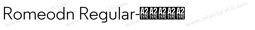 Romeodn Regular字体转换